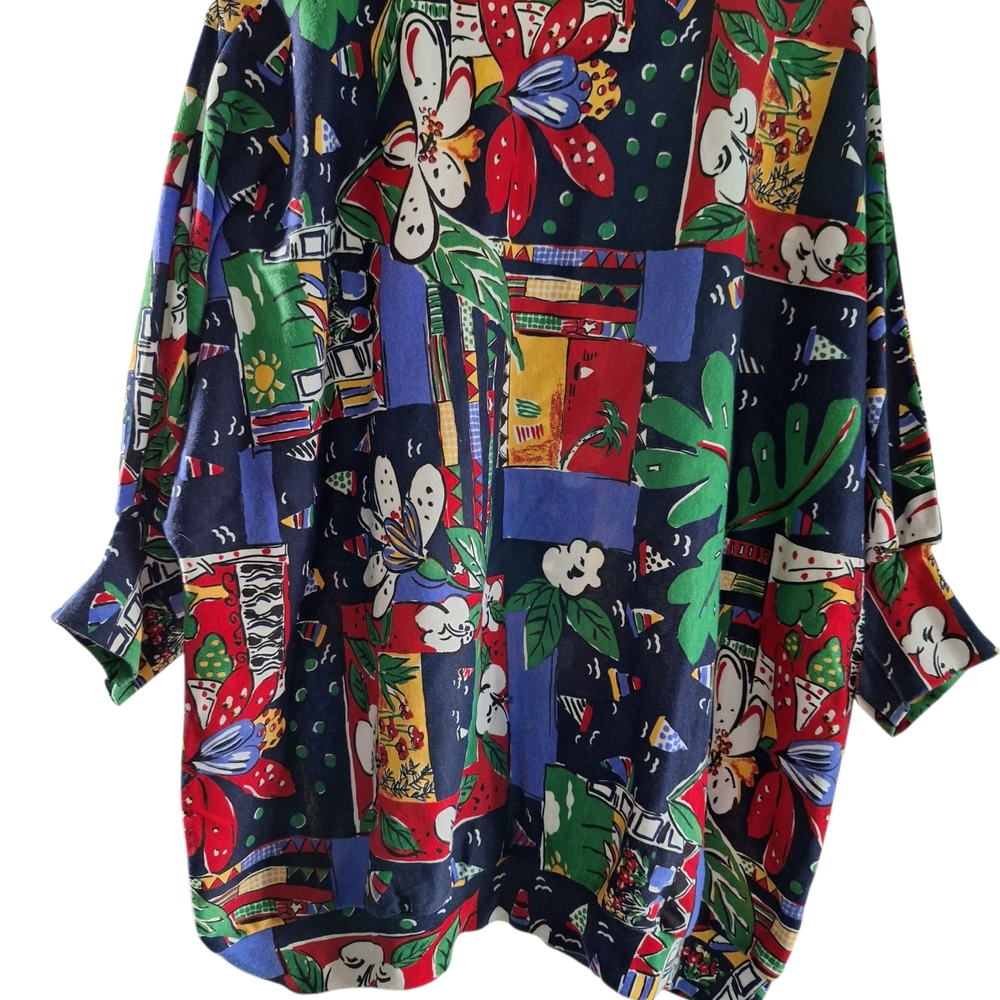 Colorful Patterned Women's Top - Picture 6 of 6